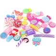 thumbnail image 1 of 30pcs Slime Charms, Assorted Flatback Resin Slime Beads For Scrapbooking, Hair Clip, Diy Crafts, Etc (candy), 1 of 5