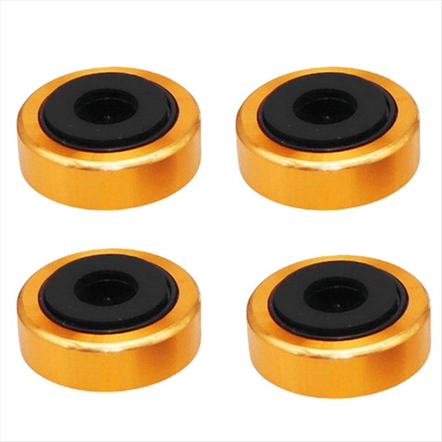 Almohadilla Aislante de Aluminio para Tocadiscos, Soporte con Púas Protectoras de Suelo para Amplificadores y Dispositivos Hi-Fi Que Mejoran el Rendimiento del Audio C