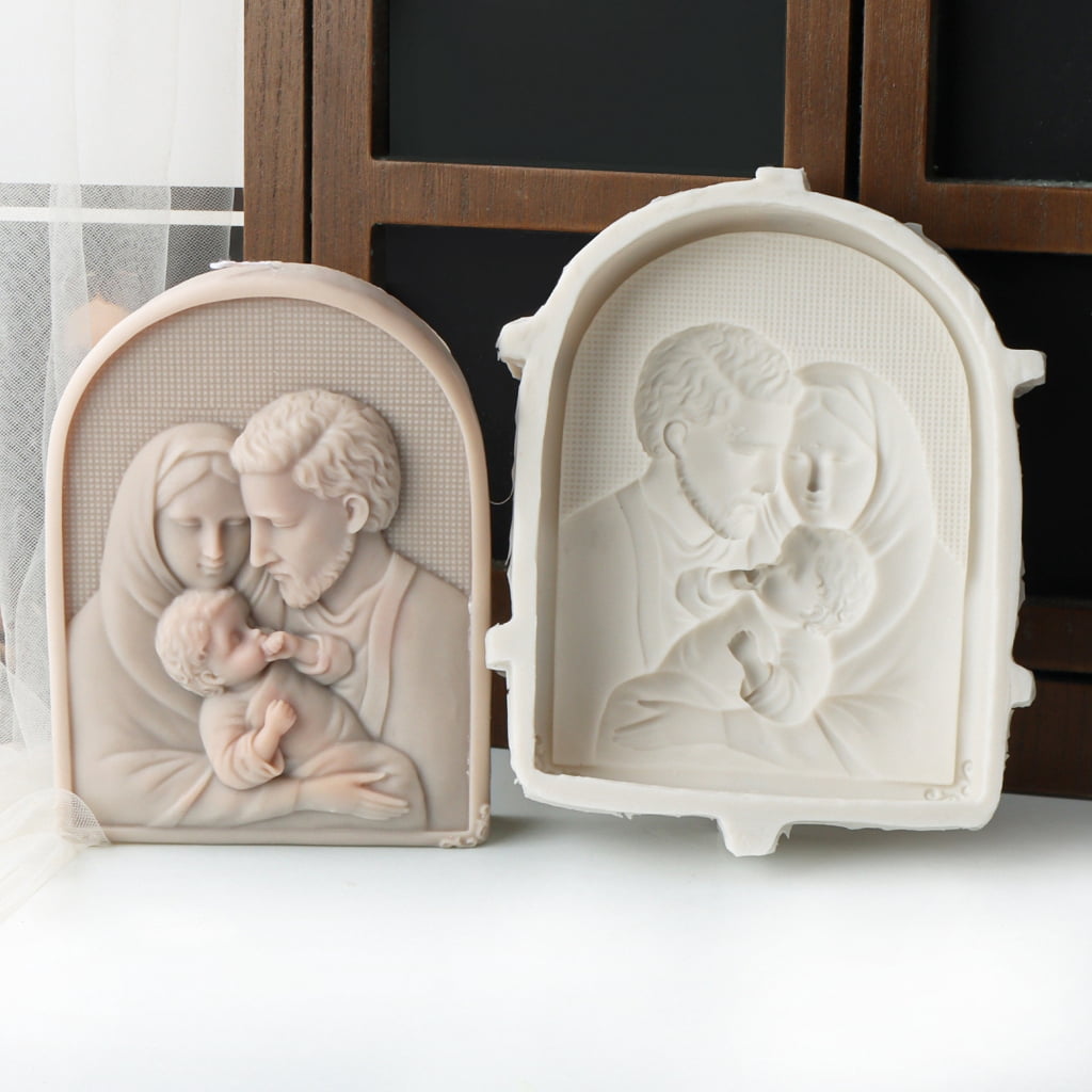 WINDLAND Embossed Candle Crafting Mold Gypsum Ornament Mould Home Decoration Molds Handmade Jewelry for Aromatherapy Enthusiasts