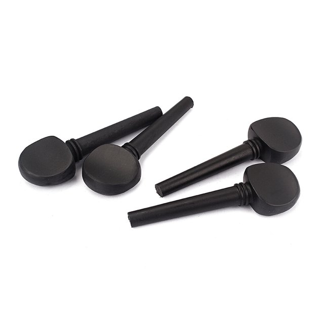 SHISUYAN Black Cello Tuning Pegs Set of 4 Synthetic Material for Durable Use with Smooth TextureVintage Style