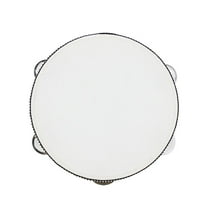 8'' Wood Handheld Tambourine Hand Drum for Children Early Musical Educational Toys