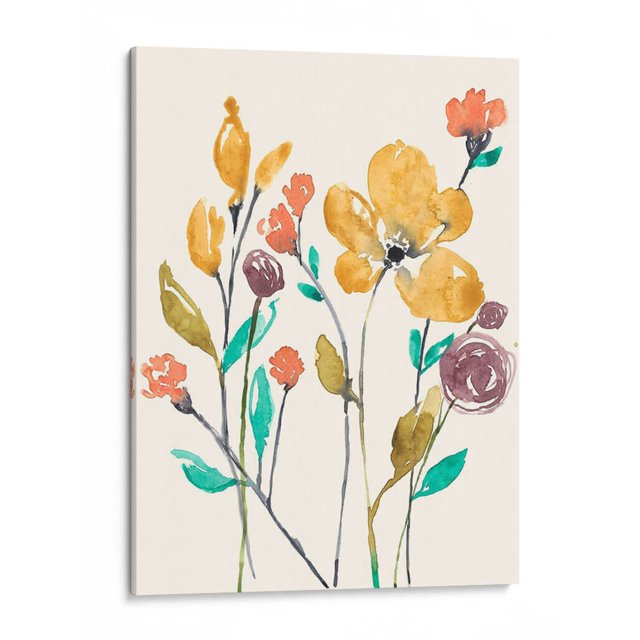Cuadro decorativo - Flores De Flores Ii, Jennifer Goldberger 60x80 Canvas Lab Botánica, Naturaleza