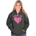 thumbnail image 5 of Chase Me Funny Valentines Day Joke Zip Hoodie Sweatshirt Women Brisco Brands 5X, 5 of 6
