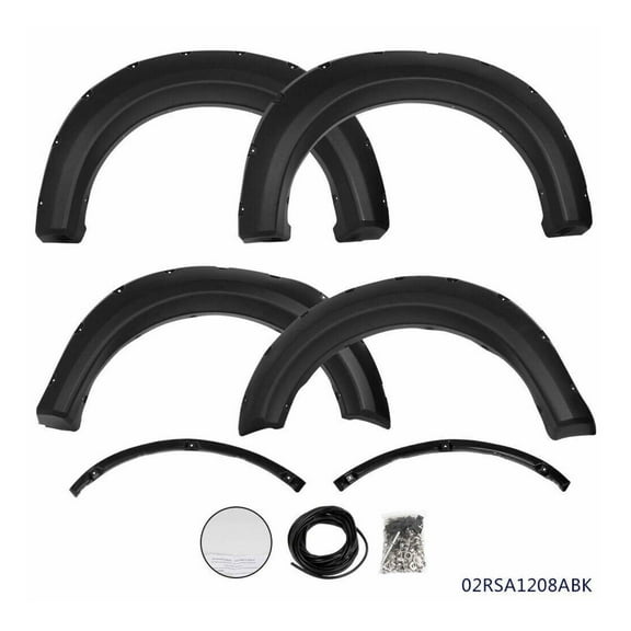 WaiRitoday 4PCS Front & Rear Wheel Cover Fender Flares Fit For 2009-2014 FORD F150 Offroad