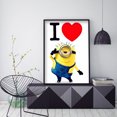 thumbnail image 4 of Cuadros Decorativos Kit de pintura de diamantes Minions Cuadro de pared de diamantes de imitación redondo completo Tmvgtek embutido en tela, 4 of 9