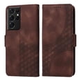 thumbnail image 4 of Funda GANGXUN para Samsung Galaxy S21 Ultra con diseño acolchado elegante, cuero PU, protección total y ajuste preciso, 4 of 5