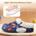 thumbnail image 6 of JOINFREE Kids Boys Girls Slippers Memory Foam Fuzzy Slip-On House Shoes Indoor Outdoor, 6 of 9