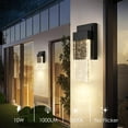 thumbnail image 5 of Nordic Hygge Outdoor Wall Waterproof Exterior Sconces with Crystal Bubble Glass, 5 of 8
