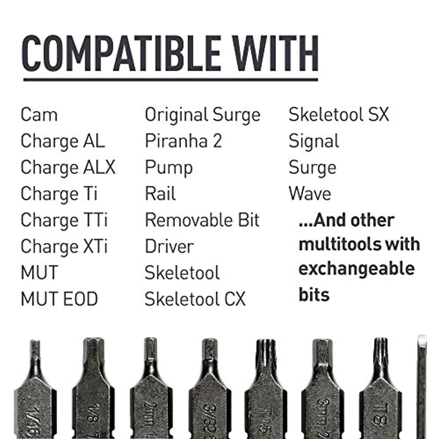 LEATHERMAN, Bit Kit, 21 Double-Ended Screwdriver Bits for Multitools