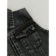 thumbnail image 6 of Wassery Kids Boys Sleeveless Denim Jacket Girls Turn-down Collar Button Jean Vest Toddler Waistcoat Outerwear for Girls Boys 3-7 Years, 6 of 8