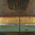 thumbnail image 2 of Pinto, Patricia 26x26 Black Ornate Wood Framed with Double Matting Museum Art Print Titled - Gold Forest II, 2 of 4