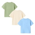 thumbnail image 2 of HILEELANG 2-7T Toddler/Little Boys Sage/Ivory/Blue Camp Adventure Explorer 100% Cotton T-Shirt 3-Pack, Size 4T, 2 of 7