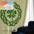 thumbnail image 5 of St. Patrick's Day Blackout Curtains for Bedroom/Living Room, Pinch Pleated Black Out Curtains, Farmhouse Green Lucky Clovers Border Room Darkening Window Drapes with Hooks 2 Panels, 39"x70", 5 of 8