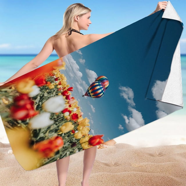 Pineapple Print Beach Towel - Fun Summer Design, Quick Dry Microfiber for Pool & Beach - 30x60 Inch