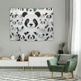 thumbnail image 2 of GOSMITH Cute Panda Tapestry Wall Hanging Tapestries Cartoon Face Aesthetic Tapestry for Bedroom Living Room Dorm College Boys Girls Room Wall Art Decor Funny Decorative Backdrop 40x30 Inch, 2 of 7
