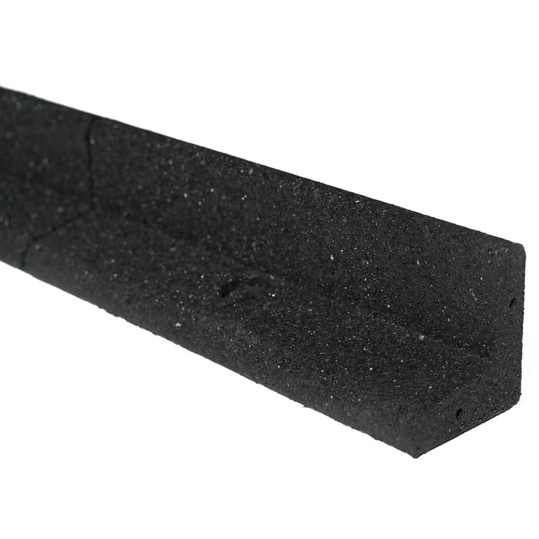 Eco Border 3" x 48" Black Rubber No Dig Landscape Garden Border Edging (Pack 6)