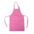 thumbnail image 1 of TOPTIE Durable Cotton Canvas Kids Aprons with Pocket, String Adjustable, 23" x 17"-Hot Pink-48 Pack, 1 of 6