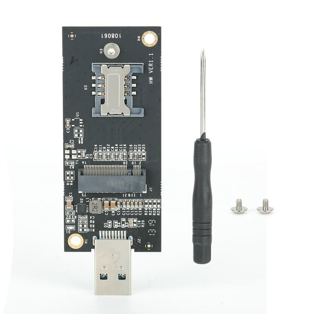 (M.2) Tarjeta adaptadora KEY B a USB3.0 Placa de módulo de tarjeta M.2 con ranura para tarjeta SIM