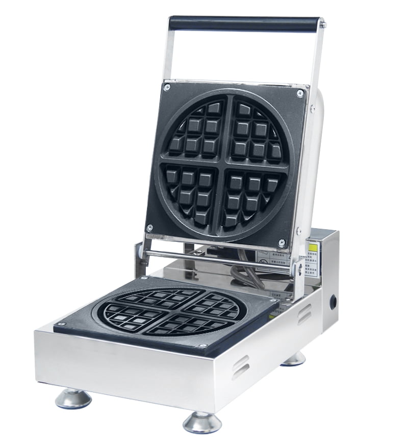 INTBUYING Electric Round Waffle Maker Toast Sandwich Machine