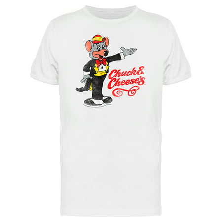 Chuck E Cheese Vintage Mouse Pizza Logo Men's T-shirt