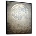 thumbnail image 2 of Designart "Grey Moon Surface in Minimalist Style III" Abstract Framed Wall Art - Modern Grey Tachisme Entryway Framed Wall Art, 2 of 6