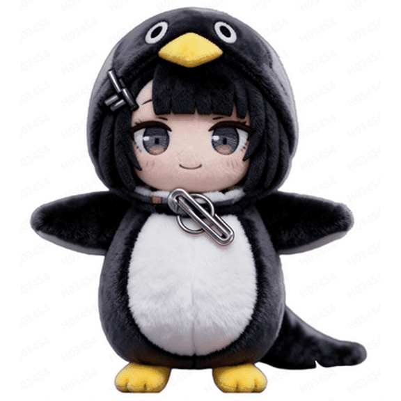 Gugugaga Cute Penguin Stuffed Animal, 10" AI Black Penguin Plush Gugugaga Stuffed Animals with Floppy Tail, Cuddly Gugugaga Soft Penguin Plush Toys Huggable, Perfect Stuffed Christmas Gift