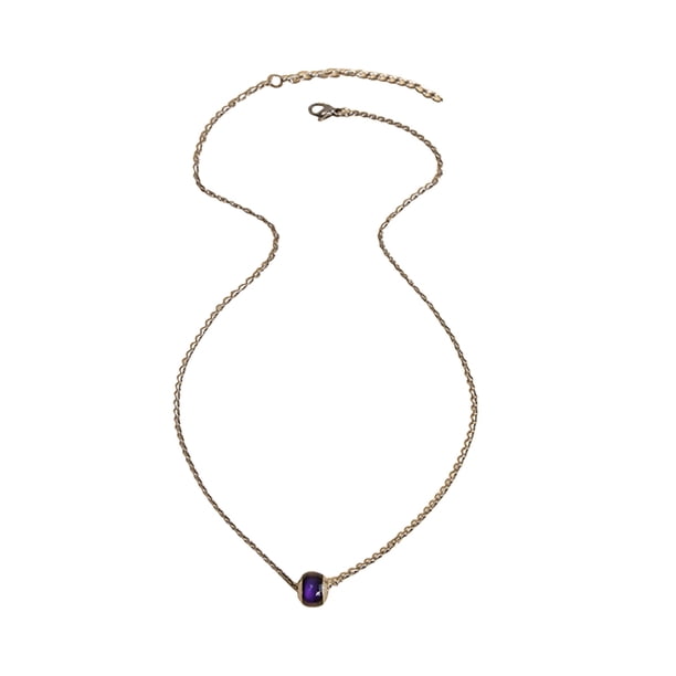 Guardurnaity Collares que cambian de Color para mujer, diseño Simple, colgante de clavícula ajustable de acero inoxidable, joyería, regalo de Festival de Ropa, zapatos y accesorios Miscelánea Guardurnaity AP011767-00B