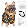 thumbnail image 3 of Fotbe Chicken Legs Sudadera con Estampado para Perros Pequeños – Suéter con Capucha para Mascotas, Tela Suave de Forro Polar con Bolsillo-Medium, 3 of 7