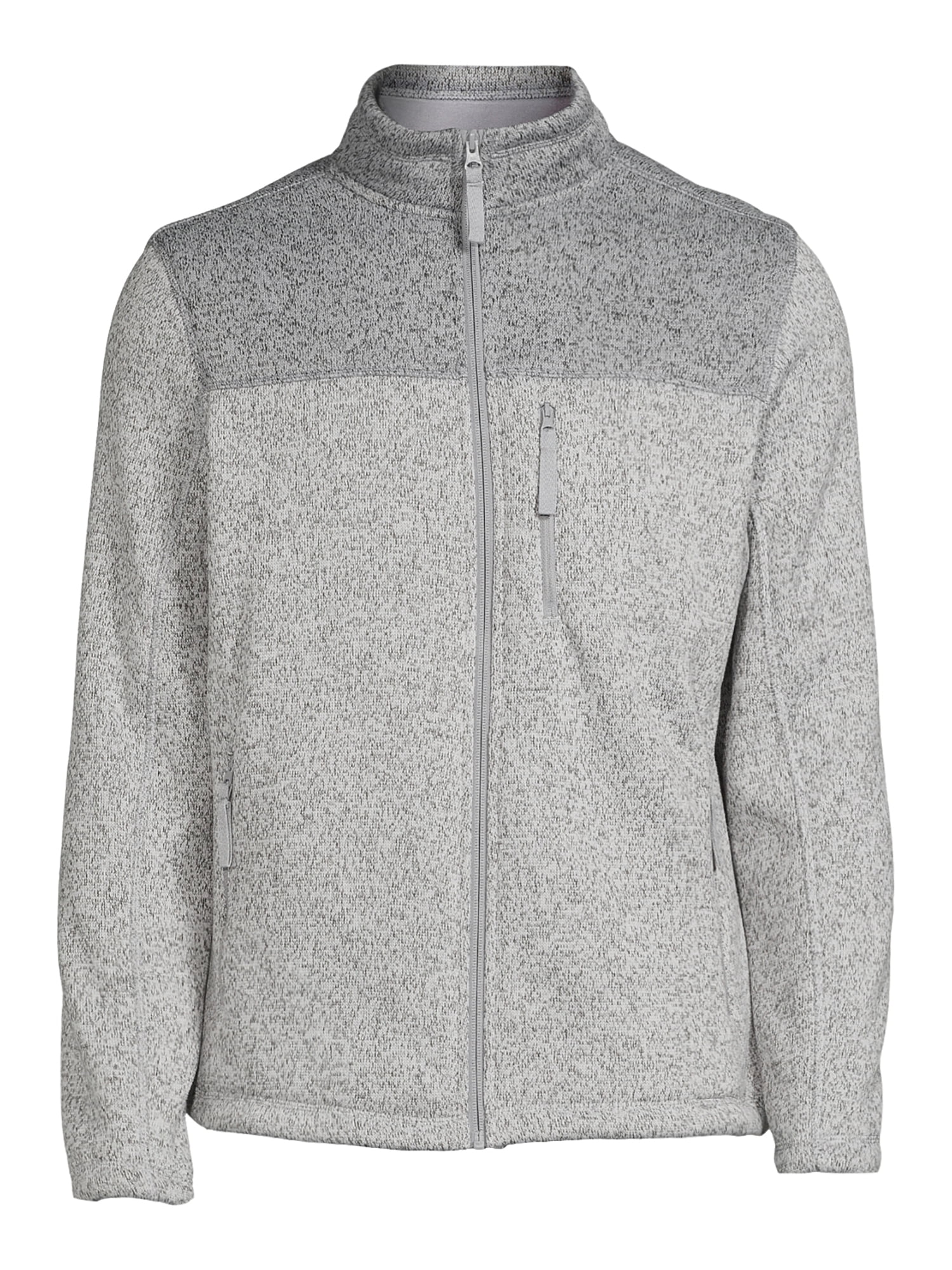 George Men's and Big Men's Zip-Up Fleece Sweater, up to Size 5XL