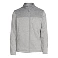 thumbnail image 3 of George Men's and Big Men's Zip-Up Fleece Sweater, up to Size 5XL, 3 of 5