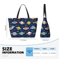 thumbnail image 4 of Xecao Planets and Stars for versatile beach bag for women includes zipper pockets and waterproof material, ideal for vacations and adventures., 4 of 7