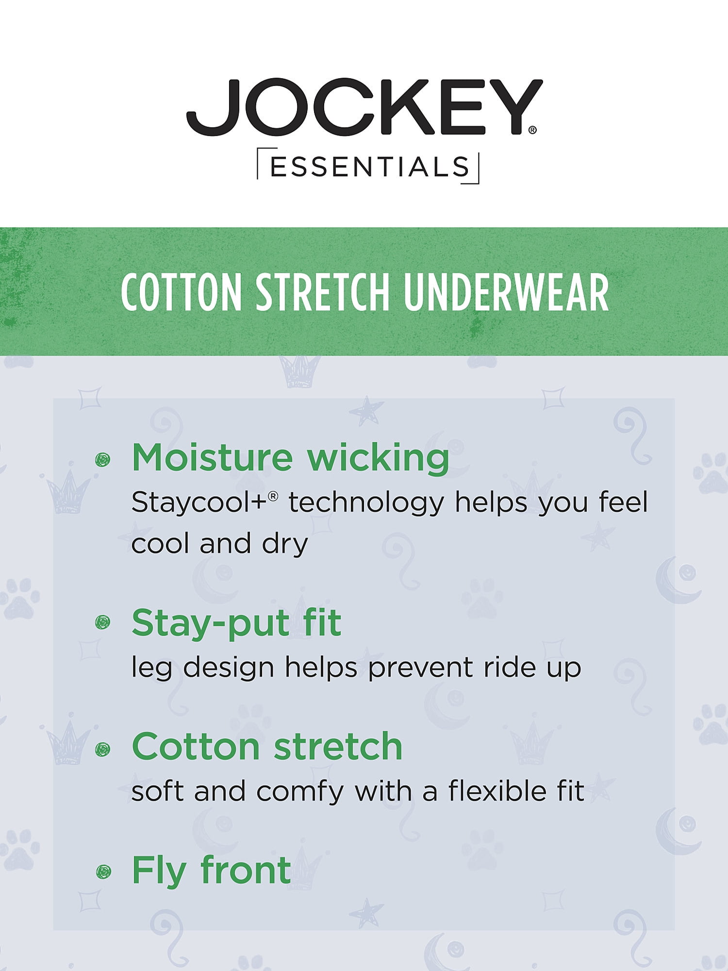Jockey® Essentials Boys’ Cotton Boxer Brief - 3 pack, Sizes S-XL (6-20)