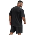 thumbnail image 3 of Dresfit Mens Short Sets Short Sleeve Crew Neck T Shirts Match Shorts 2 Piece Sets 2026 Summer Loose Breathable 2 Piece Outfits Lightweight Drop Shoulder Tracksuit XL, 3 of 3