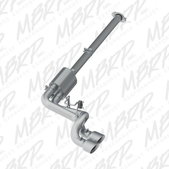 MBRP 09-14 Ford F150 Pre-Axle 4.5in OD Tips Dual Outlet T409 3in Cat Back Exhaust Fits select: 2014 FORD F150 SUPER CAB, 2011 FORD F150 SUPERCREW