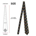 thumbnail image 2 of Zufioo Planets In Deep Space Print Men's Silk Tie, Business Suit Tie - Anti-floating Buckle Design, Clothing Accessories Suitable for Business, Daily Life, Banquets, 2 of 7