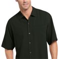 thumbnail image 1 of Tommy Bahama Catalina Twill SS - Camiseta con botones para hombre, color negro, pequeño, 1 of 1