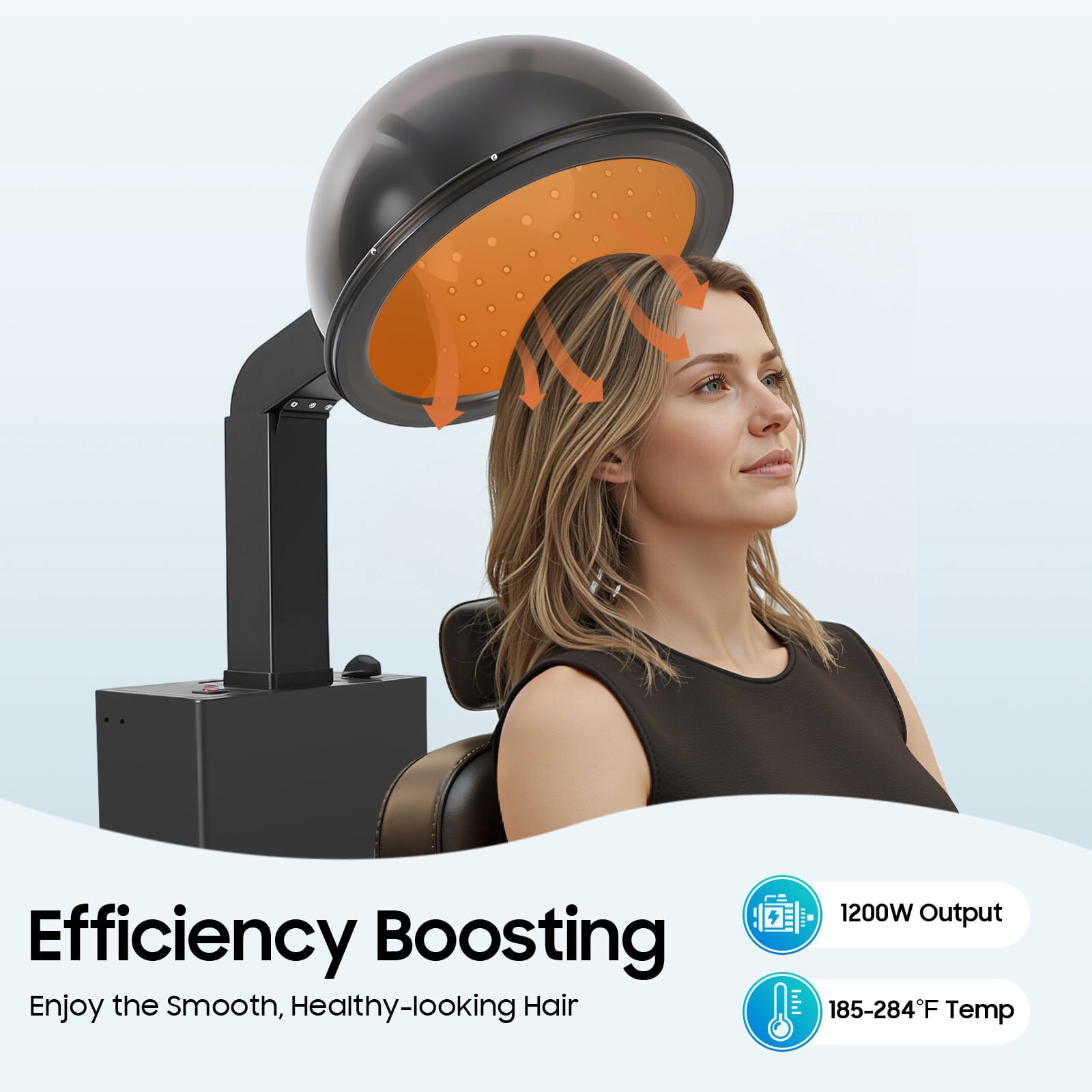 Salon Hair Dryer, Hooded Hair Dryer with Timer, Hooded Conditioning Salon