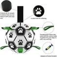 thumbnail image 3 of Juguetes para perros Balón de fútbol con correas, Juguetes interactivos para perros de la Copa del Mundo para tira y afloja, Regalos de cumpleaños para cachorros, Juguete acuático, 3 of 5