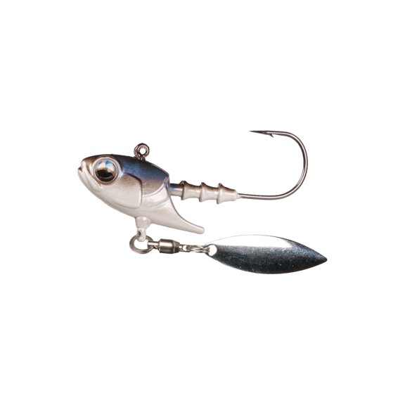6th Sense Juggle Spin Head Jig Head with Underspin Blade for Vertical Finesse Fishing and Suspended Fish