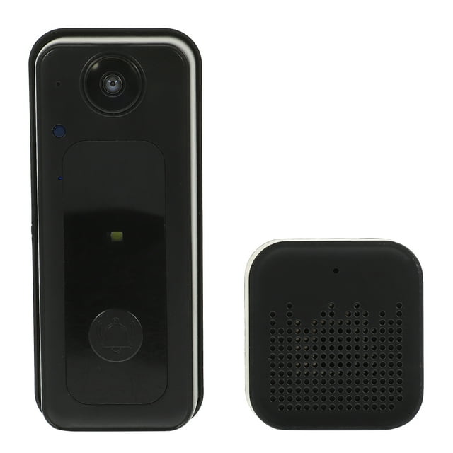FELTECHELECTR Timbre inteligente inalámbrico con wifi, cámara de monitoreo remoto, intercomunicador de doble vía