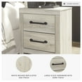 thumbnail image 3 of Signature Design by Ashley Casual Cambeck 2 Drawer Nightstand, Whitewash, 3 of 9