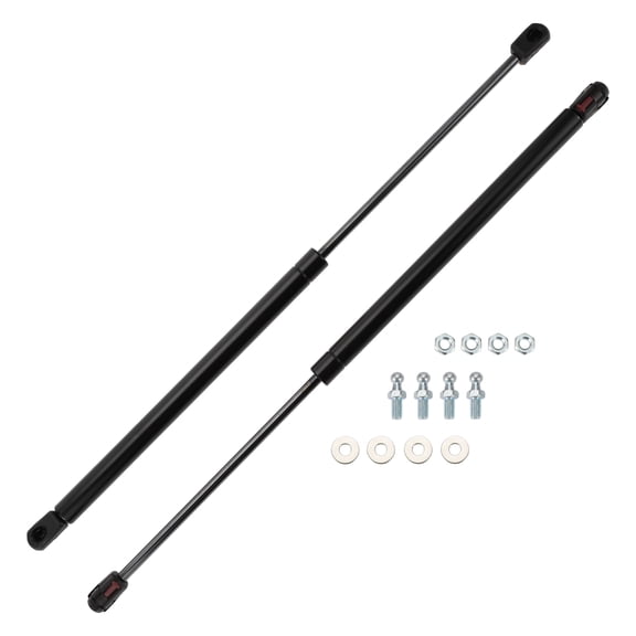 Unique Bargains 2set 35lb/160N/16kg 20inch/500mm Gas Struts Black W/Gasket for Car Truck RV Boat