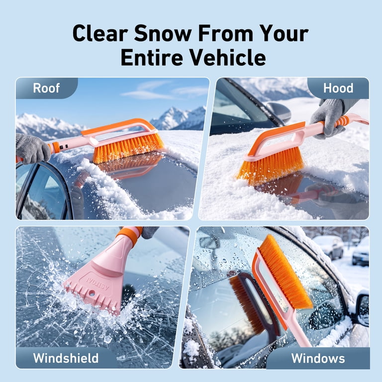 Snow Brush with Ice Scraper and Squeegee, 27 Inches photo 4