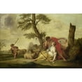 thumbnail image 3 of Jacob de Wit 18x13 Black Modern Framed Museum Art Print Titled - Paris and Oenone (1737), 3 of 5