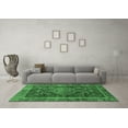 thumbnail image 3 of Ahgly Company Indoor Rectangle Abstract Emerald Green Modern Area Rugs, 6' x 9', 3 of 4