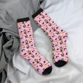 thumbnail image 5 of Rateoe 2336109497 for Women Casual Calf Socks - Cute Crew Socks - Thin Soft Above Ankle Socks Size 5-11, 5 of 6