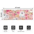 thumbnail image 5 of Pomeranian Dogs and Pioneer Flower Door Rugs,Washable Non Slip Door Mats Indoor,Decorative Door Mats,Entry Mat Indoor for Entrance,Bedroom,Kitchen,Bathroom,16"x47", 5 of 6