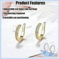 thumbnail image 5 of Fixura Ear Clips, Zafiller Ear Clip, Adjustable Thin Chunky Pierceless Ears Cuff, Wrap Earrings for Women Men and Adults, 5 of 6