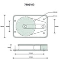thumbnail image 2 of Bloque de mejilla única Barton Marine tamaño 2, 2 of 2