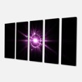 thumbnail image 2 of Purple Flash of Bright Star - Floral Canvas Art Print, 2 of 3